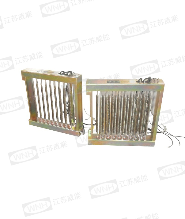 Auxiliary electric heater for air duct type central air conditioner